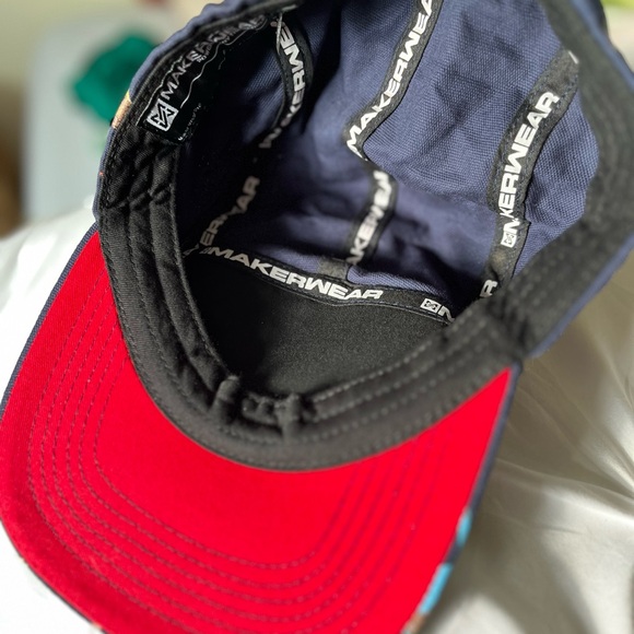 Maker Wear Put a Bird On It J.J. Spectre 5 Panel Hat Cap Navy Blue - Picture 5 of 10